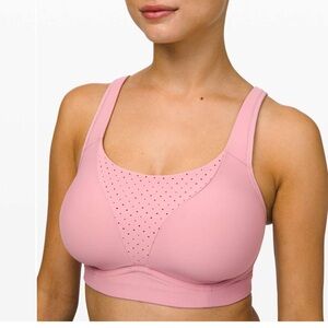 Lululemon Run Times Bra Pink Taupe Size 34DD